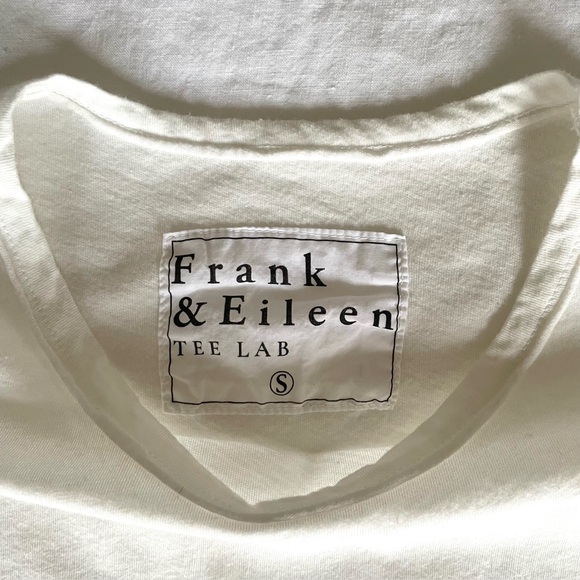 New Frank & Eileen Tee Lab Long Sleeve TShirt Off White Small - Picture 6 of 14